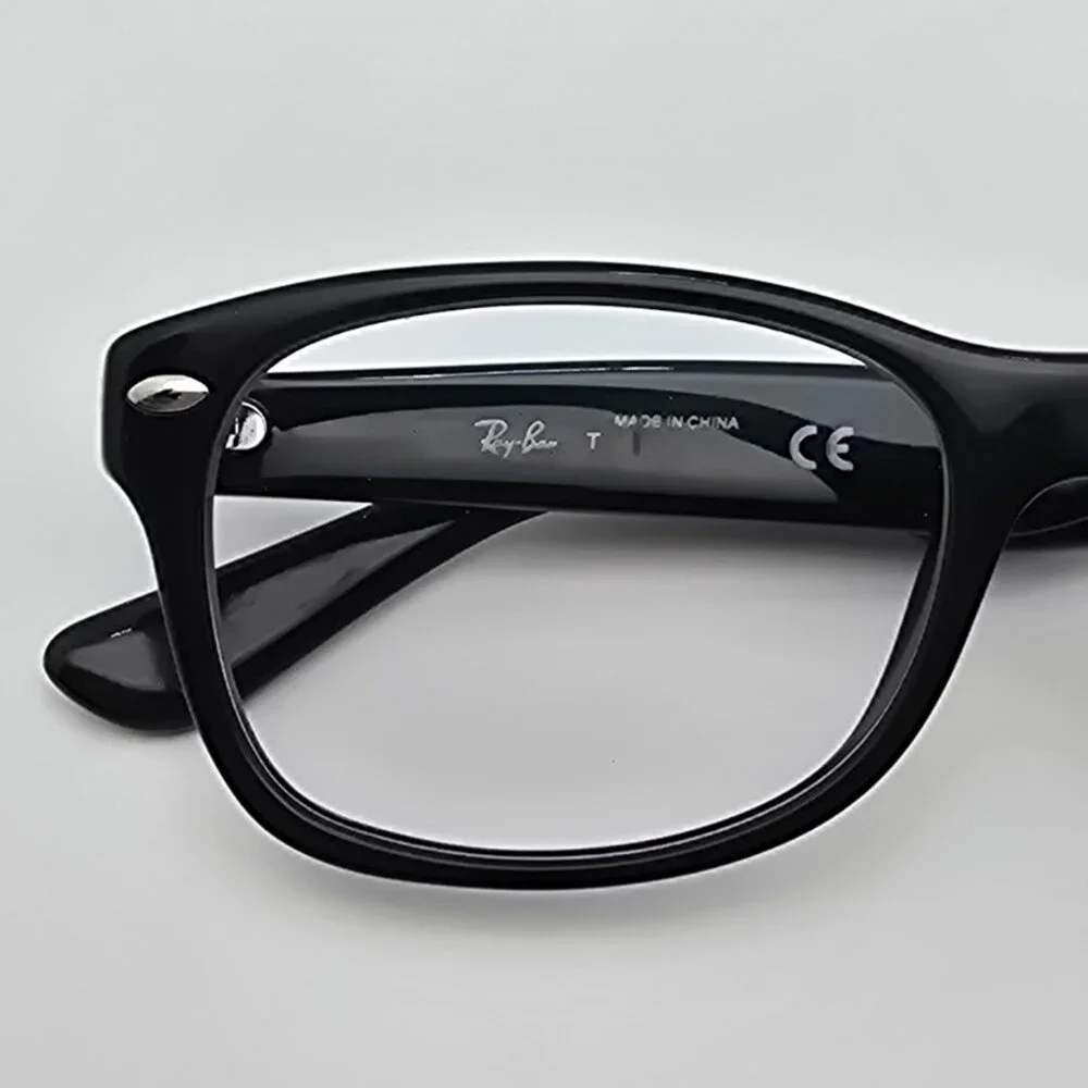 Ray-Ban RB1528 3542 New Wayfarer Junior Polished Black Kid Eyeglasses Frame 48mm